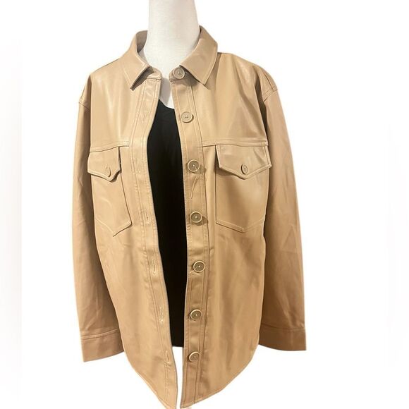 NWT L*Space‎ women's Echo vegan leather jacket size small - Picture 4 of 10